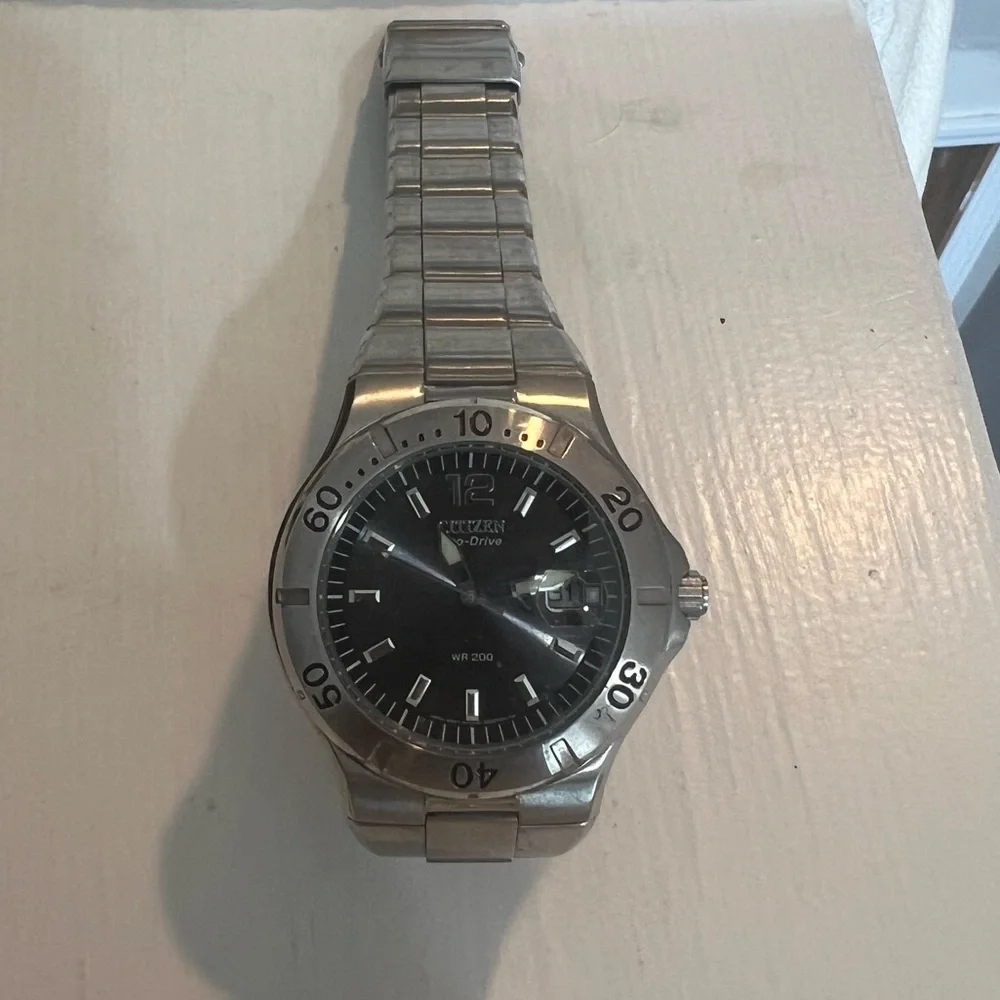 Citizen Eco-Drive Watch - Gunmetal Gray Back